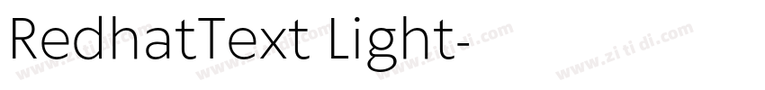 RedhatText Light字体转换